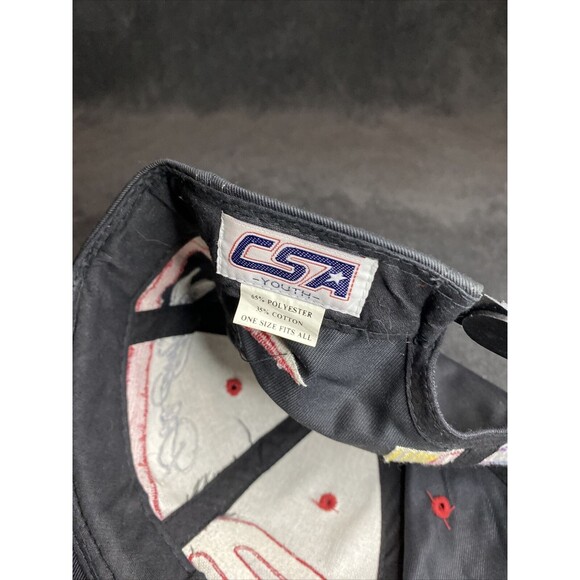 Vintage 90s Dale Earnhardt Sr 3 Geometric Colored Hat CSA Brand Black Adjustable - Picture 8 of 8